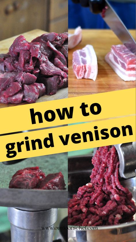 how to grind venison How To Process Deer Meat, Deer Butchering Station, Grinding Venison Recipes, Venison Processing Recipes, How To Process A Deer At Home, Processing Deer Meat, Venison Brisket, Processing Venison, Ground Venison Recipes Easy