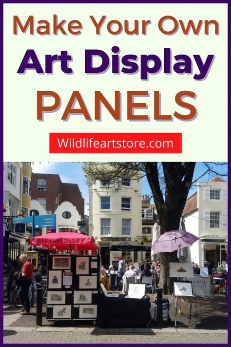 Festival Booth Display, Art Display Panels, Art Fair Display, Framed Art Display, Art Display Wall, School Exhibition, Art Fair Booth, Drywall Art, Inexpensive Art