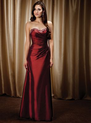 Deep Red Tafetta with Glitz Red Maid Of Honor Dress, Wedding Maid Of Honor Dresses, Red Fall Fashion, Wedding Maid Of Honor, Maid Of Honor Dresses, Maid Of Honor Dress, Wedding Maids, Chelsea Wedding, Burgundy Bridesmaid