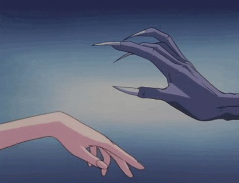 90s Anime Holding Hands GIF - 90sAnime HoldingHands YuYuHakusho - Discover & Share GIFs Dark Blue Aesthetic Gif, Dark Anime Gif, Retro Anime Gif, 90s Anime Gif, Blue Anime Gif, Anime Aesthetic Gif, Human Animation, Hand Gif, Aesthetic Gifs