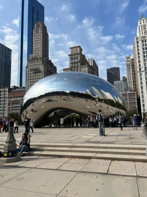 The Bean Chicago, Chicago Bean, Chicago Trip, Chicago Travel, Disney Magic Kingdom, Nyc Trip, 2024 Vision, Cloud Gate, Magic Kingdom