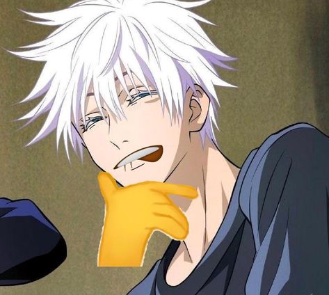 Kaisen Jujutsu, Reaction Image, Anime Expressions, Funny Emoji, Silly Faces, Halloween Painting, Anime Memes Funny, Gojo Satoru, Meme Faces