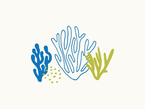 Seaweed by Ashleigh Brewer Seaweed Graphic Design, Sea Plants Drawing, Sea Pattern Illustration, Seaweed Illustration, Seaweed Art, Seaweed Pattern, Ocean Illustration, Sea Illustration, Coral Art