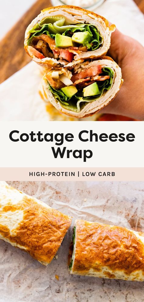 Cottage Cheese Wrap - Eating Bird Food Cottage Cheese Wrap, Cottage Cheese Dessert Recipes, Cottage Cheese Smoothie, Cottage Cheese Desserts, Cottage Cheese Breakfast, Eating Bird Food, Sandwich Wrap, Cheese Flatbread, Breakfast Wraps