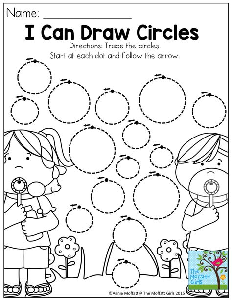 Circle Worksheets Preschool, Kindergarten Drawing, Preschool Math Worksheets, Tracing Worksheets Preschool, Shapes Preschool, Worksheets Preschool, Printable Preschool Worksheets, Shapes Worksheets, Learning Shapes