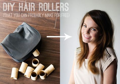 If your hair is limp and gross, try revitalizing with DIY hair rollers. Apply heat with a blow dryer and let set, or spritz with dry shampoo. | 16 Hacks For Epically Bad Hair Days Diy Curlers, Coquette Hairstyles, Diy Hair Rollers, Buns Braids, Diy Hair Curlers, Homemade Hair, Homemade Hair Products, Theme Parties, Hair Crush