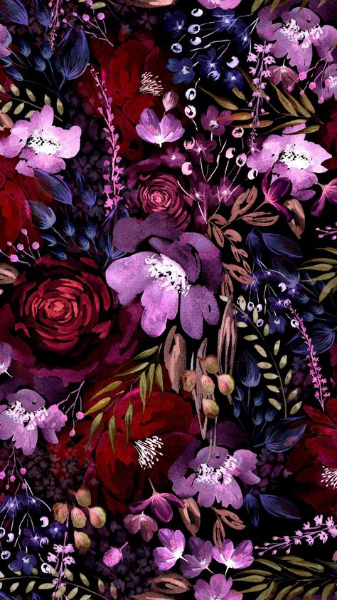 Download this free wallpaper from my Wallpaper Highlights Chaos Wallpaper, Floral Wallpaper Iphone, Wallpaper Flower, Flowery Wallpaper, Flower Iphone Wallpaper, Dark Floral, Free Wallpaper, Floral Wallpaper, Iphone Case