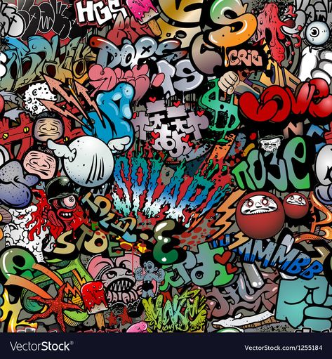 Graffiti on wall streetart background Royalty Free Vector Favelas Brazil, Wall Street Art, Graffiti Artwork, Graffiti Tagging, Urban Street Art, Graffiti Cartoons, Graffiti Wallpaper, Graffiti Designs, Street Graffiti