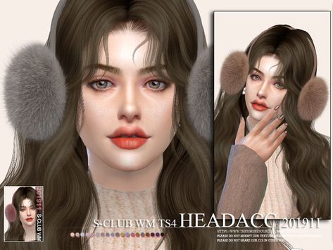 S-Club ts4 WM Headacc 201911 The Sims 4 Accessories, Sims 4 Nails, Los Sims 4 Mods, Cc Shopping, Cc Hats, Sims 4 Cc Kids Clothing, Sims 4 Download, Sims 4 Body Mods, Sims 4 Characters