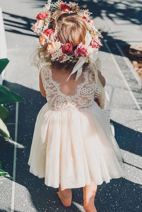 21 Flower Girl Dresses To Create A Magic Look ❤  flower girl dresses lace top v back blush arabellaandrose   #wedding #flowergirl #bride #marriage #decoration Blush Tulle Skirt, Flower Girl Dresses Tutu, Wedding Dress Guide, Wedding Flower Girl Dresses, Dress Guide, Flower Girl Tutu, Flower Girl Dress Lace, Flower Girl Dresses Tulle, Wedding Forward