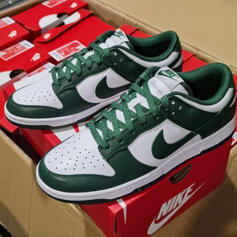 Michigan State Spartans, Sneaker Games, Michigan State, Nike Dunk Low, Dunk Low, Nike Dunk, Nike Dunks, Top Shoes, Favorite Team