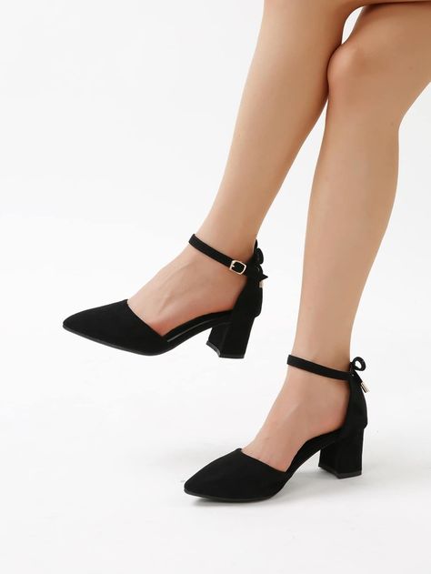 Black Work Shoes Women, Trendy Black Heels, Comfortable Dress Shoes For Women, Medium Heel Shoes, Green High Heels, Black Stiletto Heels, Girls Shoes Sneakers, Elegant Shoes, Smallville