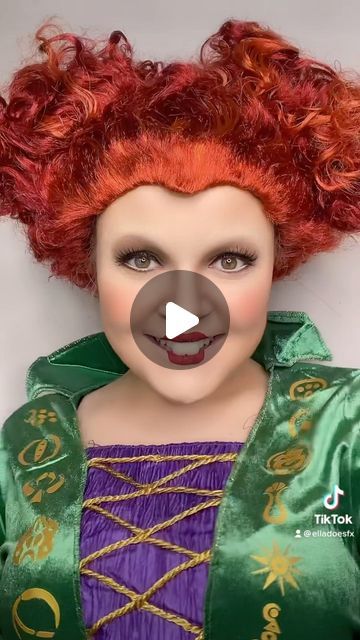 Ella Grimmant - Makeup Artist/Content Creator on Instagram: "I put a spell on you ✨ 
.
.
.
#halloweenmakeup #makeuptutorial #hocuspocus #winifredsanderson #igtv #reels" Winfred Make Up Hocus Pocus, Sanderson Sisters Makeup Looks, Winnifred Sanderson Makeup, Winifred Sanderson Makeup Tutorial, Hocus Pocus Face Paint, Winnie Sanderson Makeup, Winifred Sanderson Makeup, Winnie Hocus Pocus, Hocus Pocus Makeup