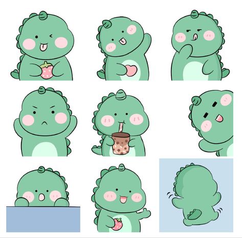 Cute Dino Stickers, Procreate App Tutorial, Birthday Wishes For Lover, Dinosaur Wallpaper, Dinosaur Stickers, Baby Dino, Dragon Illustration, Cute Shark, Cool Wallpapers For Phones