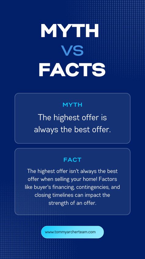 The highest offer isn't always the best offer when selling your home! Factors like buyer's financing, contingencies, and closing timelines can impact the strength of an offer. It's crucial to evaluate all aspects before making a decision. Curious to learn more? 

Contact us today for expert advice on your real estate needs!


#RealEstateTips #HomeSelling #BestOffer #RealEstateAdvice #TommyArcherTeam #ColdwellBankerRealty #DuluthMn #SuperiorWi Real Estate Selling, Making A Decision, Real Estate Buyers, True Or False, Selling Your Home, Real Estate Advice, Duluth Mn, Real Estate Tips, Selling Real Estate