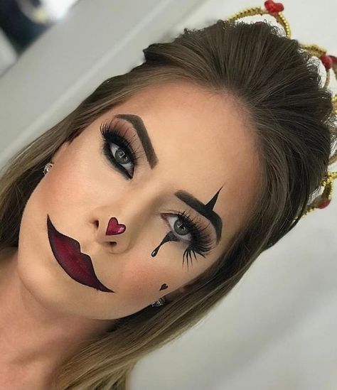 Halloween Makeup, Halloween, Makeup, Red, Black, Make Up, Halloween Make Up