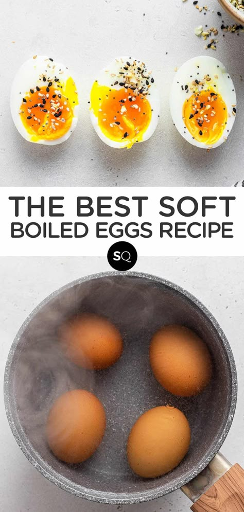 Steamed Soft Boiled Eggs, How Long To Cook Soft Boiled Eggs, How To Cook A Soft Boiled Egg, Boiled Egg Cook Time, Quick Boiled Eggs, Boiled Egg Timing, Perfect Soft Boiled Egg How To Make, Medium Boiled Eggs How To Cook, Soft Eggs Boiled