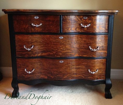 Serpentine Dresser, Dresser Redo, 2nd Chance, Dresser Furniture, Dressers Makeover, Furniture Rehab, Dresser Makeover, Furniture Renovation, Refurbished Furniture