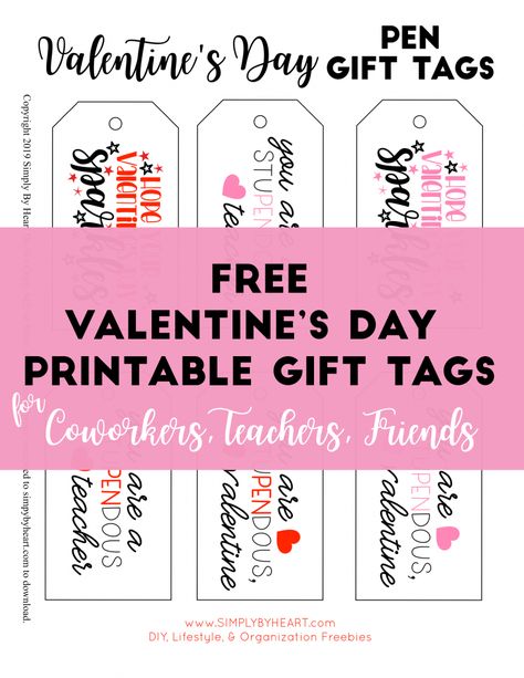 Flair Pen Valentine Printable, Staff Valentines Ideas, Free Printable Valentines Tags, Coworkers Valentines, Valentines Day Gifts For Friends, February Ideas, Office Fun, Flair Pens, Valentine Candles