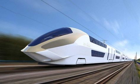 Train Concept, High Speed Train, Train Design, Future Transportation, Transportation Technology, High Speed Rail, Rail Transport, Luxury Train, Double Deck