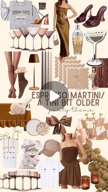 The VB Picnic Co.✨PARTY INSPO🪩 on Instagram: "A TINI BIT OLDER ☕️🤍🍸 espresso martini themed party 💫 you pick the party theme we make the inspo board… what theme should we do next?!?? you can shop all these items in our amazon storefront ☺️☕️🍸  #espresso #atinibitolder #espressomartini #sabrinacarpenter #espressomartiniparty #partytheme #pleasepleaseplease #tinibitolder #birthdaypartytheme #bday #partythemeideas #30thbday #21stbday #25thbday #martiniparty" Tini Bit Older 30th, Expresso Martini Theme Party, Espresso Themed Party, A Tiny Bit Older Espresso, 28 Birthday Party Themes, Tini Bit Older Espresso Martini Party, Espresso Tini Bit Older Cake, 28th Birthday Party Theme, Espresso Theme Party