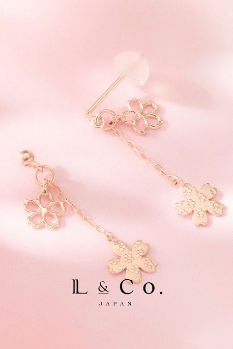 Sakura Earring handcrafted in our L&Co Factory in Yamanashi prefecture, Japan.

#sakura #sakuraring #cherryblossoms #rosegoldjewelry Sakura Jewelry, Japan Sakura, Yamanashi, Rose Gold Jewelry, Cherry Blossom, Japan