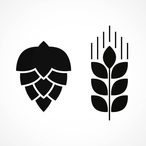 Aymon beer custom hop and malt icons. Hop Tattoo, Beer Hops, Malt Beer, Beer Icon, Ideas Fiesta, Beer Custom, Beer Labels, Bottle Shop, January 19