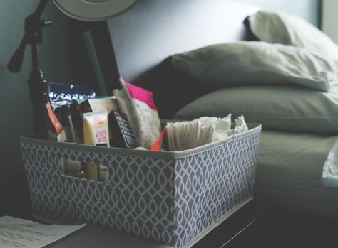 The bedside basket is for momma to rest as much as possible and avoiding getting up except for bathroom breaks and showering Postpartum Bedside, Bedside Basket, Nursing Basket, City Mom, Bathroom Baskets, Postpartum Doula, Child Rearing, Baby Baskets, Baby Prep