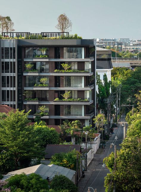 Kalm Penthouse, Penthouse Building, Condominium Architecture, Apartments Exterior, Facade Architecture Design, Residential Building Design, Condo Design, Skyscraper Architecture, Architecture Building Design