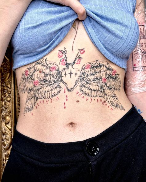 3 months healed sternum angel!♥️ | Instagram Earth Angel Tattoo, Angel Tattoo, Earth Angel, Color Tattoo, 3 Months, Tatting, Angel, Healing, Tattoos