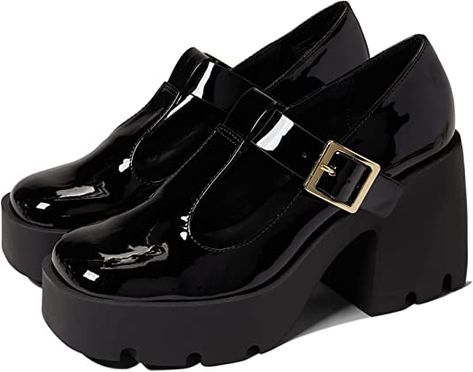 Shoe Ideas For Women, Loafer Heels, Trendy Block Heels, Heels Aesthetic, Pretty Shoes Sneakers, Goth Clothing, Shoe Ideas, Watches Women, Fancy Shoes