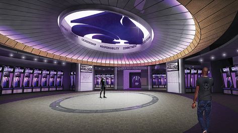 Inside the Modern Team Locker Room - Athletic Business Team Locker Room, Sports Recruiting, Athletic Locker, Soccer Locker, Thanksgiving Play, Williams College, Sports Locker, Family Football, Treading Water