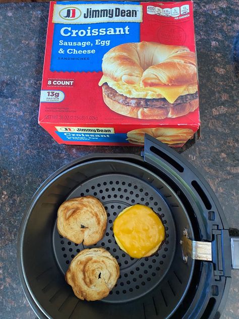 Jimmy Dean Frozen Breakfast Sandwich In Air Fryer, Air Fryer Breakfast Sandwich Frozen, Frozen Sausage Biscuits In Air Fryer, Egg Sandwich Breakfast Air Fryer, Link Sausage In Air Fryer, Jimmy Dean Breakfast Sandwiches, Croissant Breakfast Sandwich, Breakfast Sandwiches Frozen, Air Fryer Recipes Breakfast