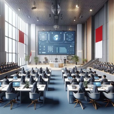 Futuristic Conference Room, Luxury University, Futuristic School, Luxury School, High School Design, Architecture Jobs, Auditorium Design, Classroom Interior, School Building Design