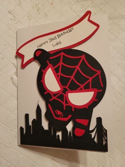 Spiderman birthday card Birthday Card Spiderman, Spiderman Card, Origami Cards, Painting Room, Man Crafts, Handmade Birthday Gifts, Birthday Card Design, Spiderman Birthday, Birthday Cards For Friends