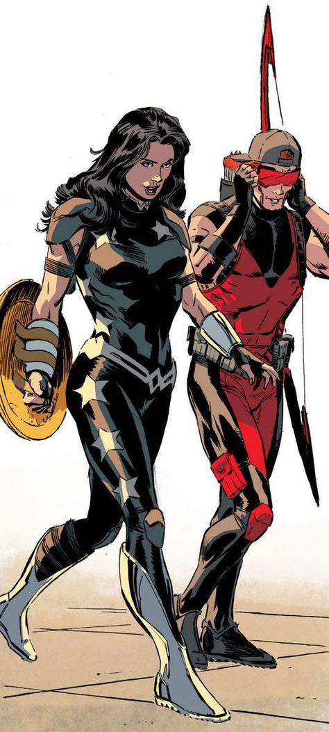 Donna Troy and Arsenal by Lee Weeks Same Height Couple, Arsenal Dc, Lee Weeks, Art Dc Comics, Dc Comics Women, Roy Harper, Univers Dc, Arte Dc Comics, Female Hero