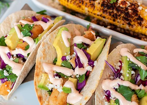 Easy Baja Fish Tacos – Gorton’s Seafood Gortons Fish Tacos, Meals List, Baja Fish Tacos, Taco Ingredients, Fish Tacos Recipe, Frozen Seafood, Lean And Green Meals, Fun Foods, Taco Recipes