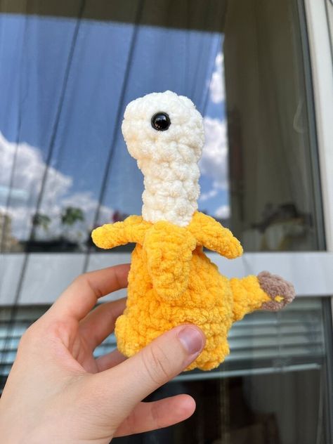 Banana Dinosaur Toy Dinosaur Crochet Plush for Kids Funny Cute Banana Toy Orange Dinosaur Plush - Etsy Czech Republic Cute Crochet Plushies, Banana Toy, Orange Dinosaur, Dinosaur Crochet, Cute Banana, Gifts For Gf, Crochet Plush, Dinosaur Plush, Kids Funny