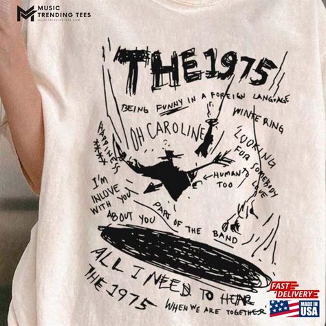 Vintage The 1975 Tour 2023 Shirt Concert Still At Their Very Best Classic Sweatshirt Check more at https://musictrendingtees.com/product/vintage-the-1975-tour-2023-shirt-concert-still-at-their-very-best-classic-sweatshirt/ Music Merch Design, Music Tshirt Design Ideas, Tour Tshirt Design, The 1975 Merch, The 1975 T Shirt, The 1975 Tour, Concert Merch, Painting Hoodie, Merch Design