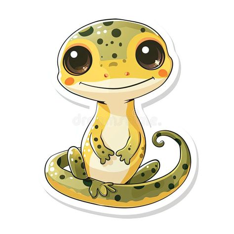 Cute Cartoon Gecko Sticker, Big Eyes generated with AI stock photography Gecko Cartoon, Cartoon Gecko, Gecko Sticker, Eyes Illustration, Cute Gecko, Gecko, Big Eyes, Girls Tshirts, Cute Cartoon