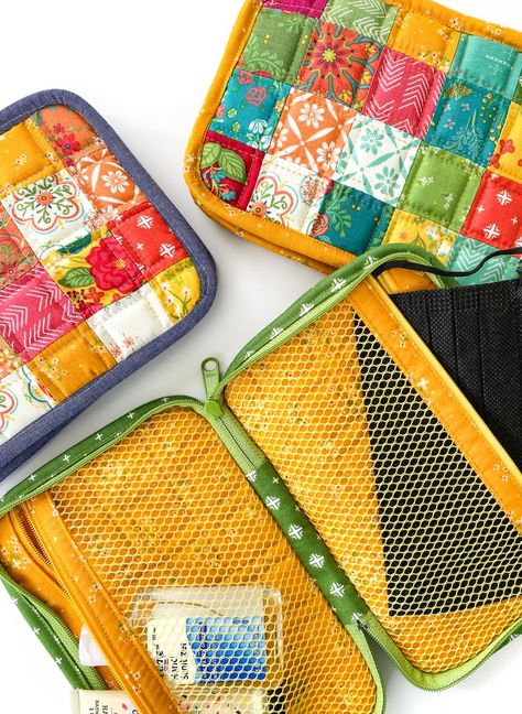 Pouch With Pockets, Zipper Box Pouch, Cheap Rectangular Pouch With Pockets, Cotton Pouch With Zipper Pocket For Daily Use, Daily Use Pouch Organizers With Pockets, Zipper Pocket Shoulder Pouch For On-the-go, Ouch Pouch, Versatile Pouch With Removable Pocket For On-the-go, Sewing Case