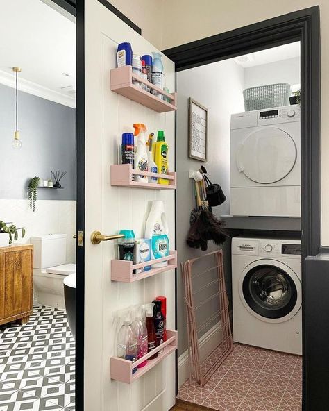 10 clever storage ideas for your utility room | Fifi McGee Small Storage Shelves, Utility Room Storage, Small Utility Room, Utility Cupboard, Downstairs Toilet, Laundry Room Remodel, Utility Storage, Ikea Storage, Understairs Storage