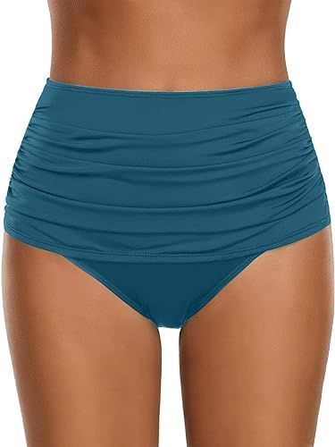 Swimsuits // Show off your sexy side at the beach wearing this blue saphire high waist ruched bikini bottom. Very Short Dress, Ruched Tankini, High Waisted Swim Bottoms, Swimming Swimsuit, Womens Tankini, Tankini Swimsuit, High Waisted Swim, Swimwear Bottoms, Swimsuits High Waisted