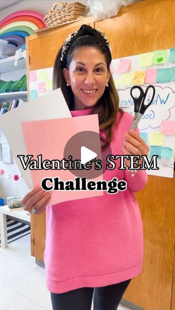 Miriana Mangos on Instagram: "The tallest heart structure STEM challenge! 💕

With Valentine’s Day around the corner this challenge was the perfect STEM challenge for my grade fours!

I challenged my students to work in groups to create the tallest heart structure. 

I gave each group two 8.5x10 sheets of paper, a pair of scissors and a stick of glue. We set a timer for 25 minutes and off they went!

Each group attempted to create the tallest heart structure they could! Some cut chunky hearts and others cut thin hearts. Some tried to form a base with their hearts and others tried to twist and turn them to stick together! 

In the end each group persevered and we were able to measure their structures, to determine a winner!

…
..
.

#stemeducation #stemactivities #stemforkids #stemteacher # February Stem Activities Elementary, February Stem Activities For Kids, February Stem Activities, February Stem, Valentine Stem, Heart Structure, Elementary Stem Activities, Stem Teacher, Stem Challenge