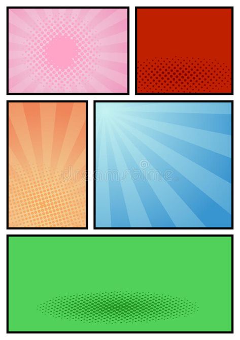 Pop Art Book Cover, Comic Page Template, Comics Template, Pop Art Template, Futurism Poster, Comic Base, Graphic Novel Layout, Comic Book Background, Comic Book Page