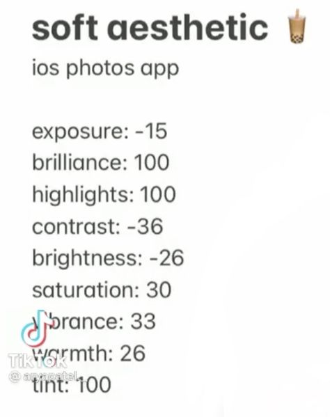 Apple Filter Settings, Fake Filters, Ios Photo App, Filter Settings, Iphone Camera Tricks, Pic Editing, Filter Ideas, Summer Instagram Pictures, Filter Presets