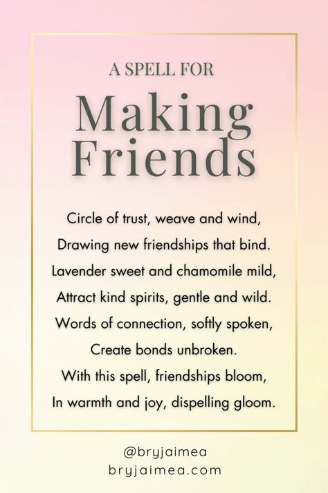 Friendship is one of the most valuable aspects of life, offering support, joy, and companionship. This blog post explores a ritual designed to strengthen friendships by incorporating elements of witchcraft, mindfulness, and acts of kindness. Through setting intentions, creating a sacred space, sharing gratitude, and performing meaningful rituals, you can deepen your connections and celebrate the bonds that enrich your life. Strengthen Friendship, Friendship Spell, Baby Witch Tips, African Traditional Religions, Old Friendships, Green Witchcraft, Setting Intentions, Witch Tips, Divine Feminine Spirituality