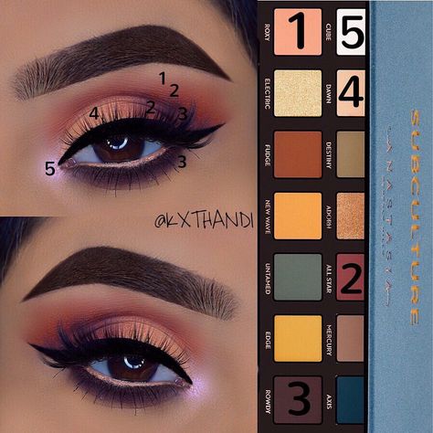 921 Likes, 27 Comments - K I R A N • T H A N D I (@kxthandi) on Instagram: “Subculture  Decided to play it safe with my first look with this palette …” Subculture Palette Looks, Anastasia Subculture, Make Up Diy, Drag Make-up, Eye Makeup Steps, Mac Makeup, Luxury Makeup, Eyeshadow Tutorial, Makeup Goals