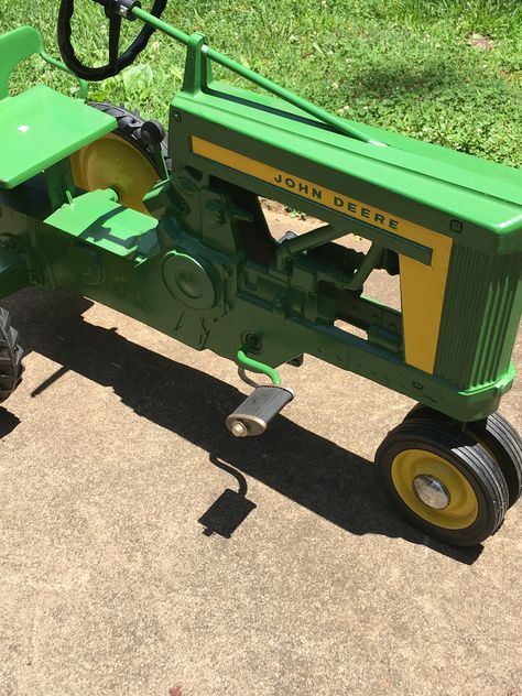 1950’s Eska John Deere 620 pedal tractor Pedal Tractor, Toy Tractors, Pedal Power, Farm Toys, John Deere Tractors, Pedal Cars, Lawn And Garden, Go Kart, Diy Furniture Plans Wood Projects