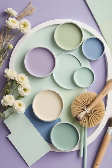 Discover the top 5 palettes of Sherwin-Williams colors featuring Pear Green and Lavender Mist that will transform your room into a serene and elegant space.
#ad  


#kitchen
#wallpaint2024
 #color2024
 #DIYpainting
 ##DIYhomedecor
 #Fixhome Painting Kids Furniture, Lavender Color Palette, Ad Kitchen, Green And Lavender, Top Paintings, Accent Wall Colors, Lavender Mist, Sherwin Williams Colors, Shades Of Light Blue